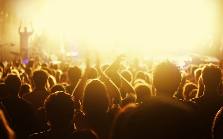 music concert-Music theme wallpapers, crowd of people, HD wallpaper