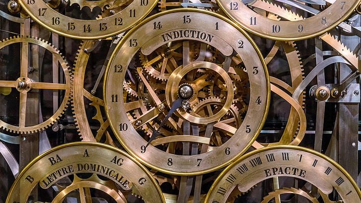 Frankreich, Mechanismus, Straßburg, astronomische Uhr, HD-Hintergrundbild