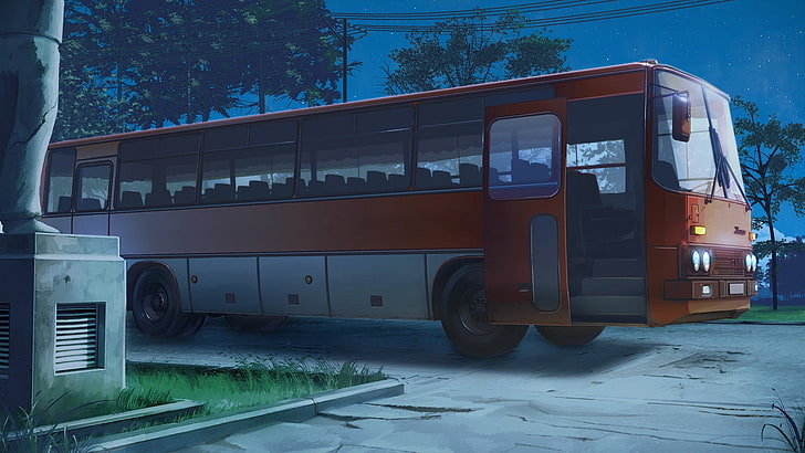 bus, ArseniXC, Ikarus 256, Wallpaper HD