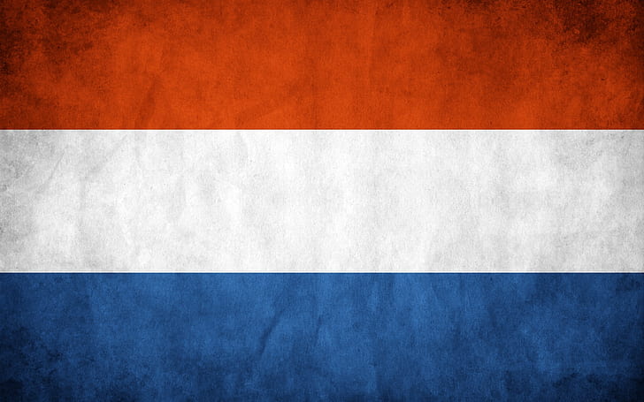 Флаг Нидерландов, флаг Голландии, флаг Голландии, HD обои