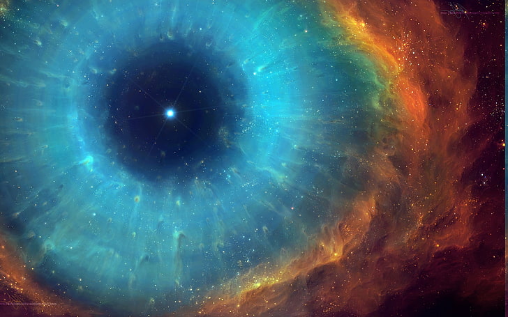 Nebulosa da hélice, nebulosa, espaço, TylerCreatesWorlds, universe, HD papel de parede