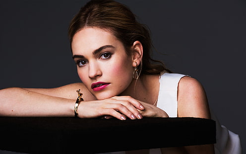 Lily James, James, Lily, Tapety HD HD wallpaper