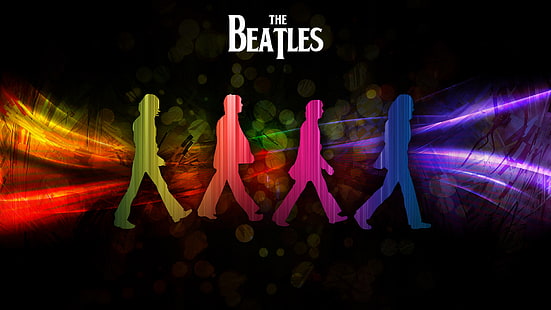 Regenbogen, Beatles, George Harrison, Paul McCartney, John Lennon, Ringo Starr, Abby Road, HD-Hintergrundbild HD wallpaper