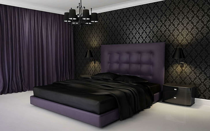 Bedroom furniture, home furniture bed set, photography, 1920x1200, furniture, HD wallpaper
