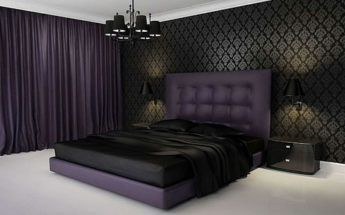 Meubles de chambre à coucher, ensemble de lit de maison, photographie, 1920x1200, meubles, Fond d'écran HD HD wallpaper