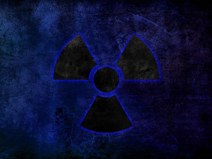 Nuclear logo, Sci Fi, Radioactive, HD wallpaper