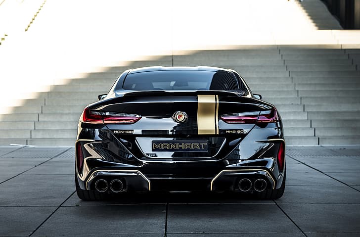 black, tuning, coupe, BMW, feed, Manhart, 2020, BMW M8, 4.4 L., two-door, V8 Biturbo, M8, M8 Competition Coupe, M8 Coupe, F92, M8 Competition, MH8 800, 823 HP, HD wallpaper