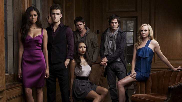 The Vampire Diaries, serial TV CW, Vampire, Diaries, CW, TV, Series, Wallpaper HD