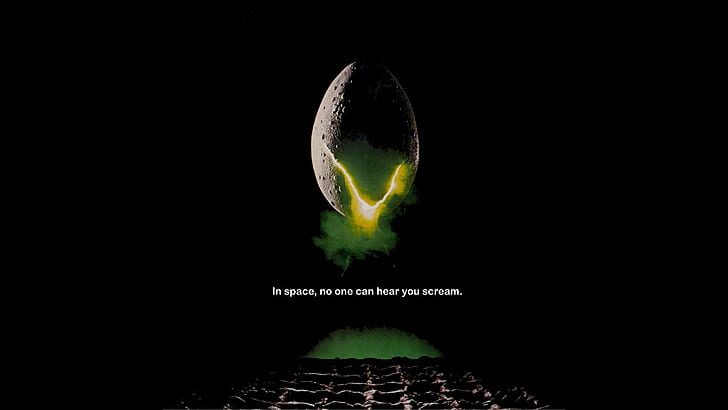 Alien (film), Alien Queen, Alien vs Predator, Sigourney Weaver, fiksi ilmiah, gaya Retro, poster film, Halloween, horor, hijau, hitam, facehugger, Ridley Scott, Wallpaper HD