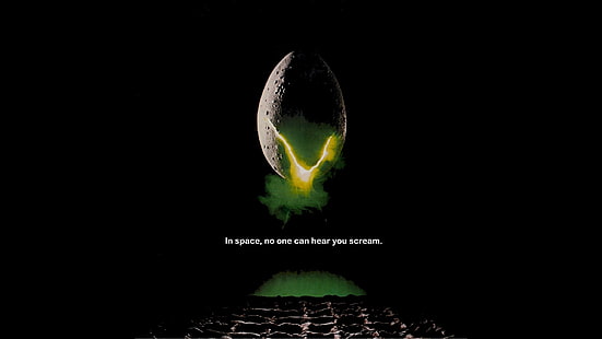 Alien (филм), Alien Queen, Alien vs. Predator, Sigourney Weaver, научна фантастика, Ретро стил, филмов плакат, Хелоуин, ужас, зелен, черен, facehugger, Ridley Scott, HD тапет HD wallpaper