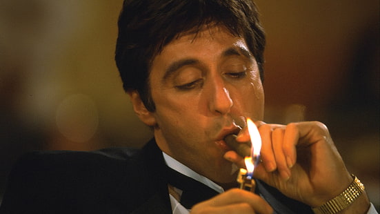 Tony Montana สูบบุหรี่ Scarface โทนี่มอนทาน่า, วอลล์เปเปอร์ HD HD wallpaper