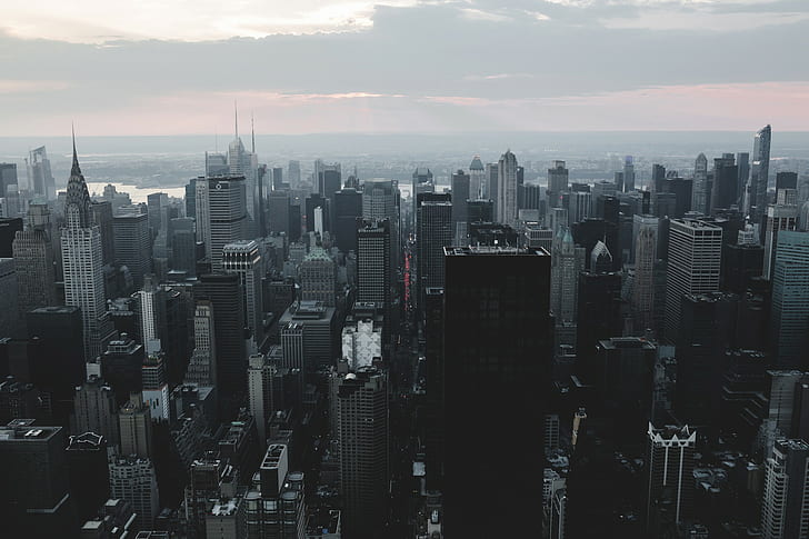 Chrysler tower, Манхэттен, Нью-Йорк, HD обои