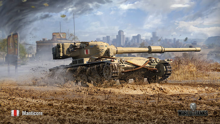 WoT, World of Tanks, Wargaming, Manticore, HD wallpaper