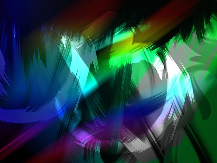 многоцветни дигитални тапети, абстрактни, форми, HD тапет