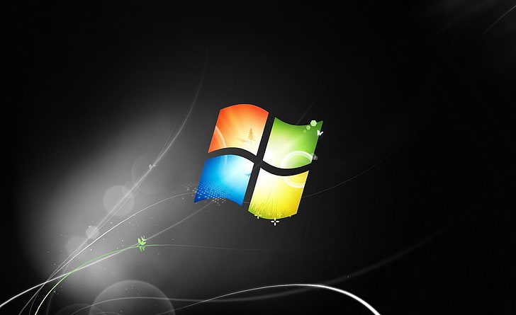 Windows 7'nin Bir Yıllık Yıldönümü, Microsoft Windows logosu, Windows, Windows Seven, Microsoft, Bilgisayar, windows 7, yıldönümü, işletim sistemi, HD masaüstü duvar kağıdı