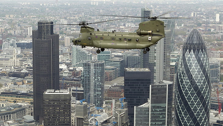 Helikopter Militer, Boeing CH-47 Chinook, Pesawat, Helikopter, Pesawat Transportasi, Wallpaper HD
