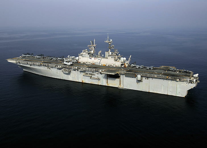 Uss Iwo Jima (lhd-7), nave, assalto, marina, anfibio, jima, barche, Sfondo HD