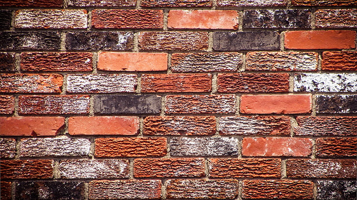 parede de tijolos marrons, fundo, parede, tijolos, HD papel de parede