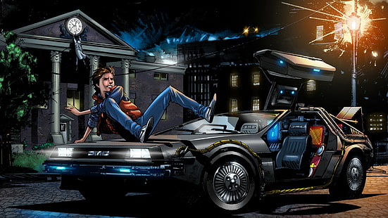  Back To The Future, Marty McFly, HD wallpaper HD wallpaper