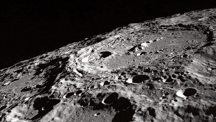 Mondoberfläche, Mond, Oberfläche, HD-Hintergrundbild