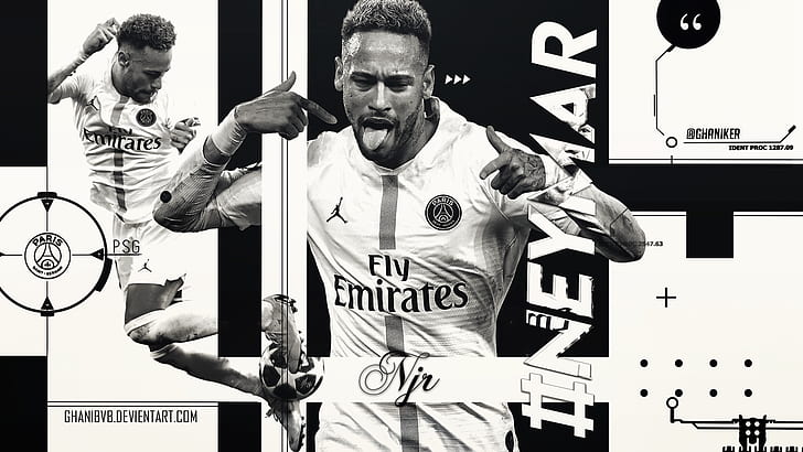 Sepak Bola, Neymar, Brazil, Paris Saint-Germain F.C., Wallpaper HD
