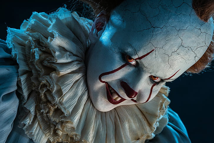 clown, horror, cosplay, It, Pennywise, HD wallpaper