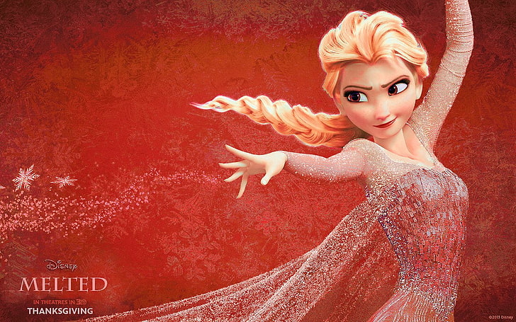 Fantasy, Women, Elsa (Frozen), Fire, HD wallpaper
