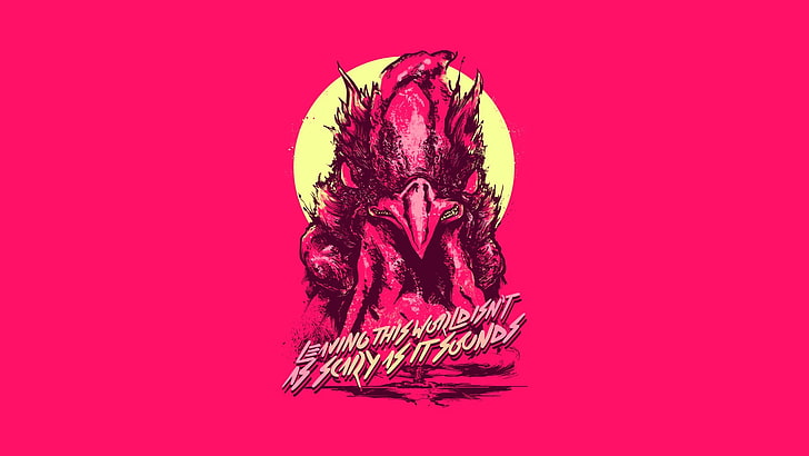 Leaving this world isn't as scary as it sounds digital wallpaper, Hotline Miami, Hotline Miami 2, Hotline Miami 2: Wrong Number, HD wallpaper