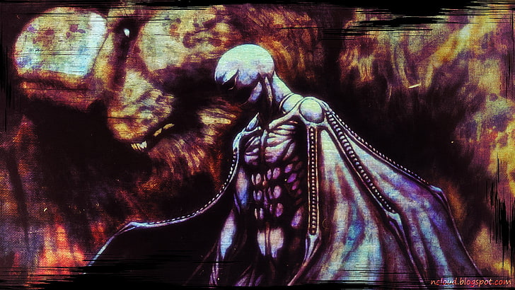 Mann mit lila Flügeln malen, Kentaro Miura, Berserker, Griffith, Zodd, HD-Hintergrundbild