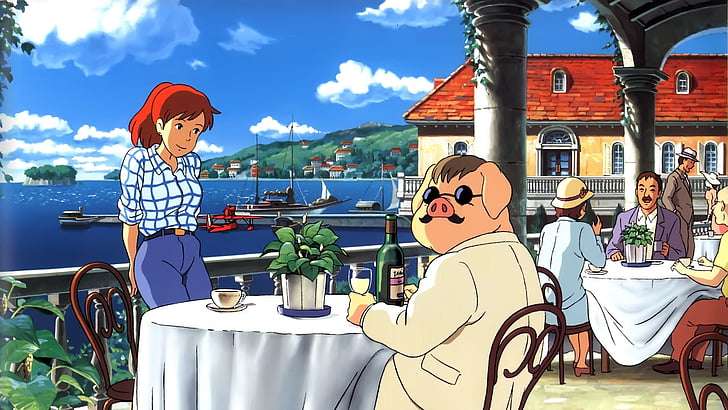 Ghibli, Porco, Rosso, HD-Hintergrundbild