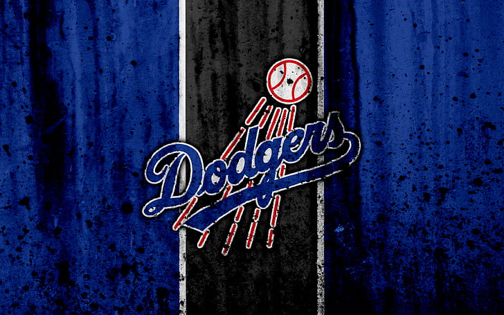 Бейсбол, Лос-Анджелес Доджерс, Лого, MLB, HD обои