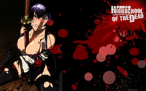 Anime, tot, Mädchen, hoch, Schule, die, HD-Hintergrundbild HD wallpaper