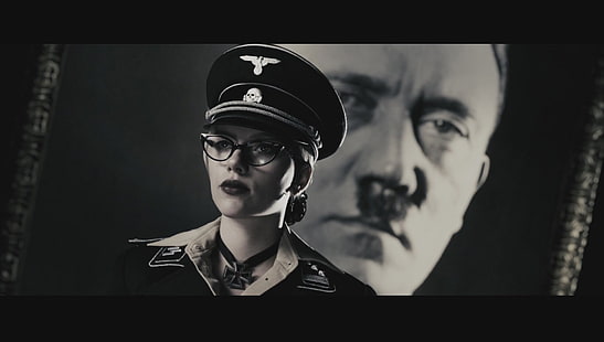 スカーレット・ヨハンソンのメガネのスクリーンショット、メガネを掛けたスピリット・アドルフ・ヒトラーの女の子、 HDデスクトップの壁紙 HD wallpaper