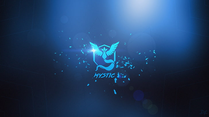 Pokemon Team Mystic logosu, Pokémon, Takım Mystic, mavi, Pokemon Go, HD masaüstü duvar kağıdı
