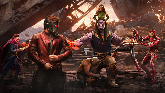 Rächer Vs Thanos 5K, Rächer, Thanos, HD-Hintergrundbild HD wallpaper