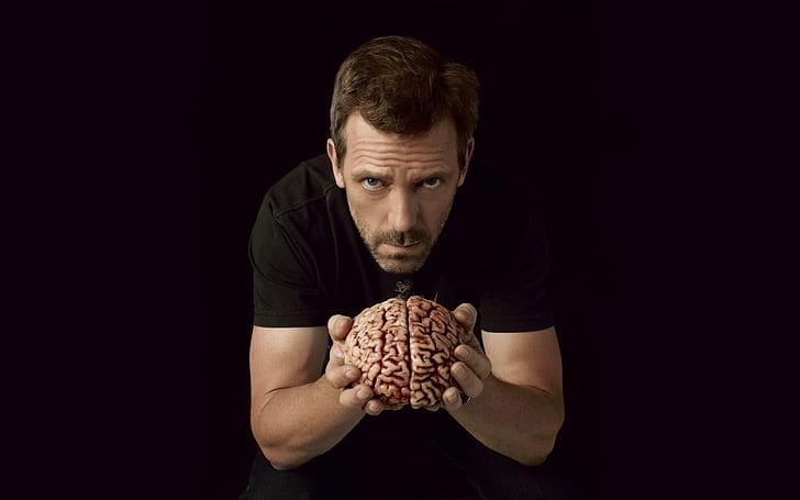 Dr House, Hugh Laurie, Brain, Wallpaper HD