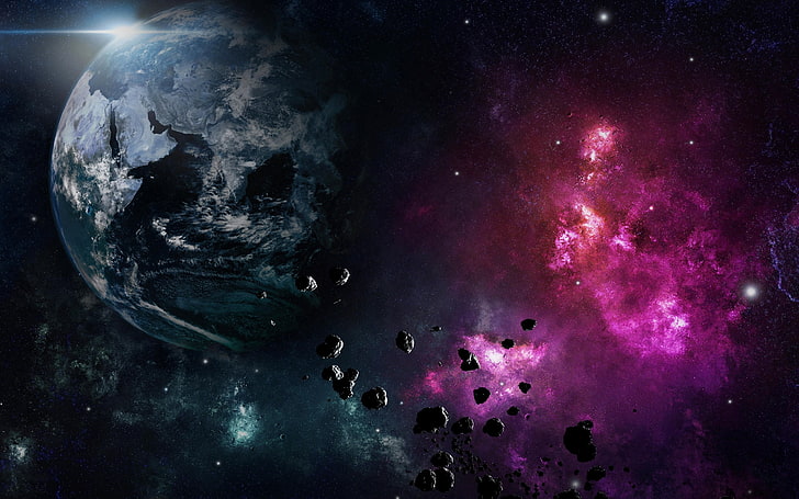 Planet bumi nebula ledakan-Hamparan Space HD Wal .., planet dan wallpaper galaksi, Wallpaper HD