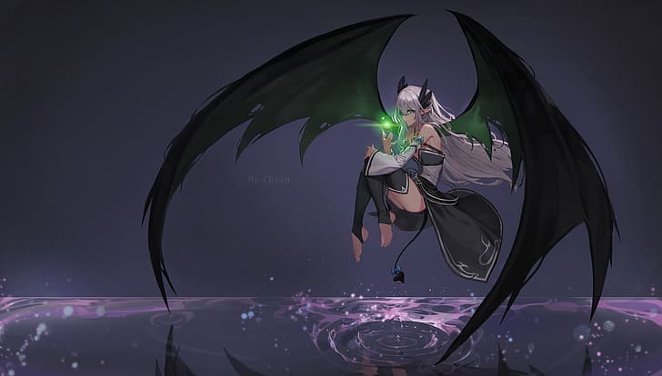 artwork, Dungeon and Fighter, succubus, HD wallpaper