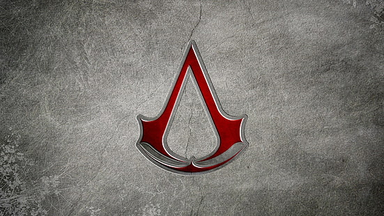 Logotipo do Assassin's Creed, logotipo do Assassin's Creed, videogames, HD papel de parede HD wallpaper