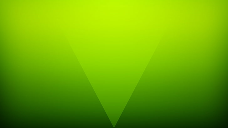 зелен, триъгълник, прост, ярък, HD тапет