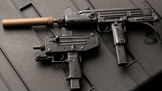 senjata, senjata, Uzi, Ultrasound, senapan mesin senapan, senapan mesin ringan, Micro Uzi, Wallpaper HD HD wallpaper