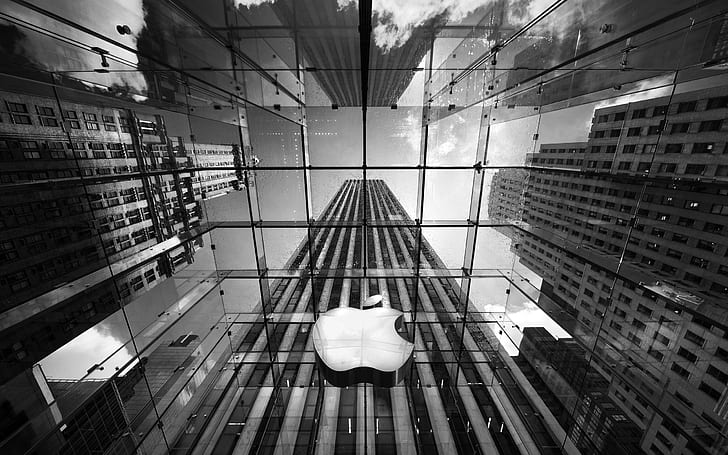 Apple Store Nueva York, York, Apple, Tienda, Fondo de pantalla HD