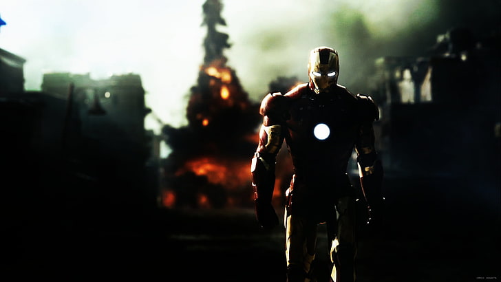 Fond d'écran Iron Man, Iron Man, Tony Stark, bandes dessinées Marvel, univers cinématographique Marvel, Fond d'écran HD