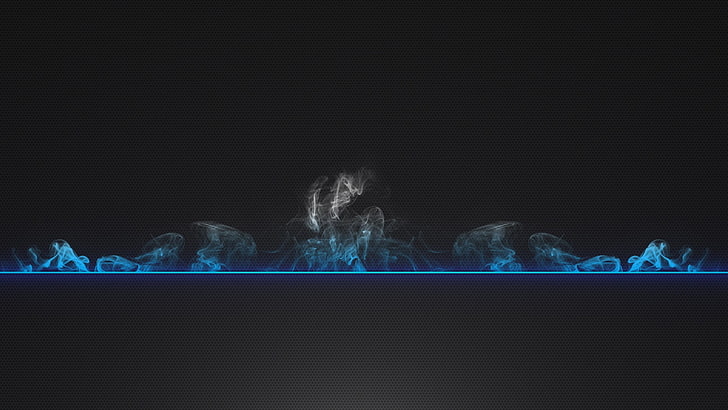 humo azul, ilustración digital de humo azul y blanco, humo, arte digital, resumen, textura, textura, ilustración, líneas, minimalismo, hexágono, azul, Fondo de pantalla HD