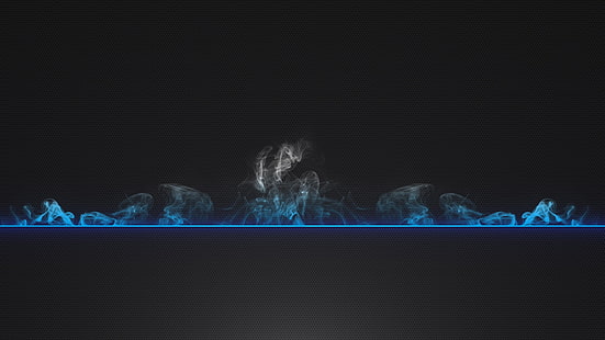 humo azul, ilustración digital de humo azul y blanco, humo, arte digital, resumen, textura, textura, ilustración, líneas, minimalismo, hexágono, azul, Fondo de pantalla HD HD wallpaper