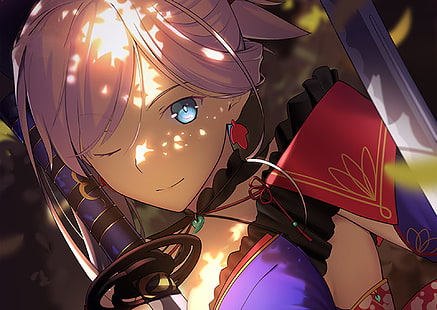 Série Fate, Fate / Grand Order, Musashi Miyamoto, Fond d'écran HD HD wallpaper