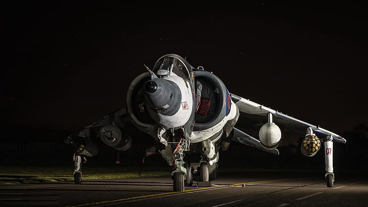 weapons, the plane, RAF Harrier GR.3 XZ991, RAF Cosford, HD wallpaper
