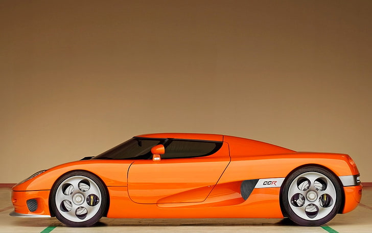 Koenigsegg, Koenigsegg CCR, macchine arancioni, auto, Sfondo HD