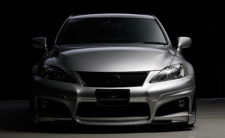 Lexus IS F Front, silver vehicle, Cars, Lexus, Front, HD wallpaper