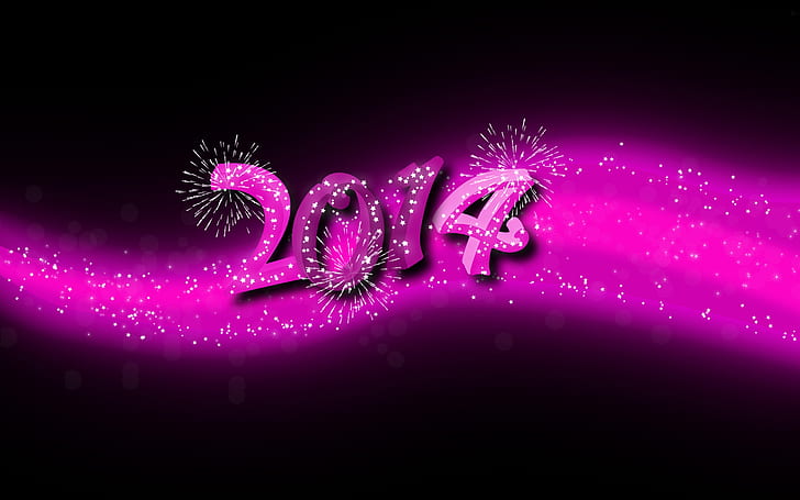 2014 Happy New Year, purple style, 2014, Happy, New, Year, Purple, Style, HD wallpaper